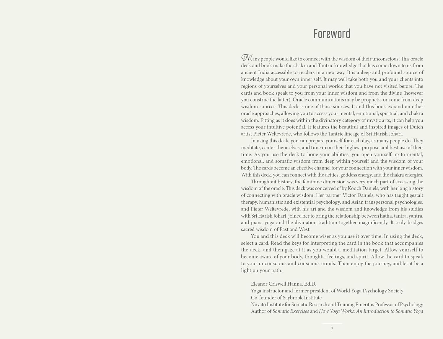 Foreword text on a white background
