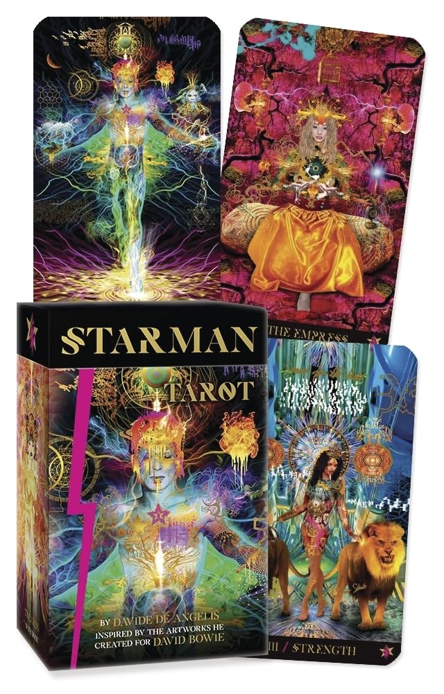 Starman Tarot card set with colorful artwork and 'Starman' branding.