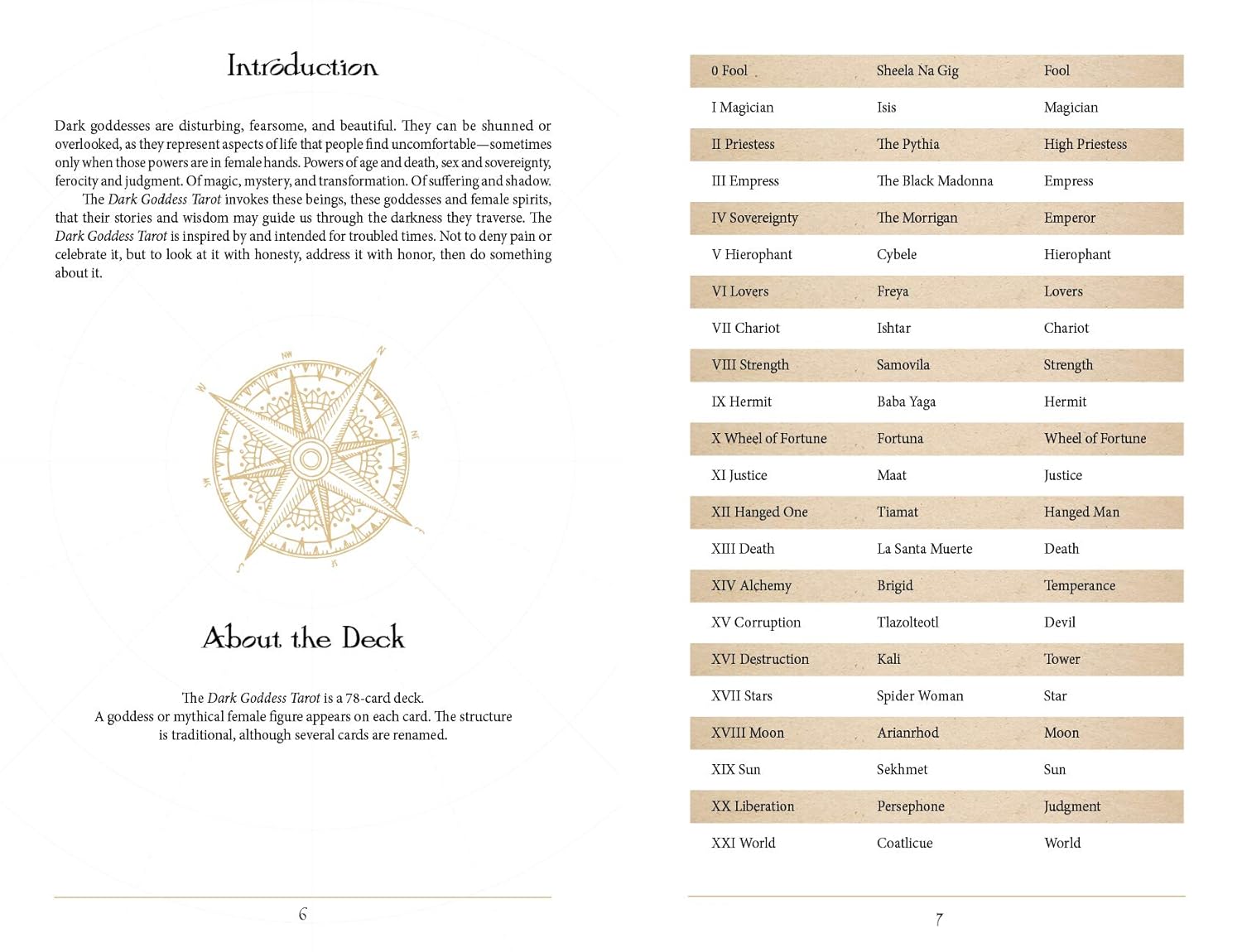 Pages from a book or game manual with a compass illustration and text on a white background.