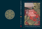 Book cover of 'The Celtic Book of the Dead' with a decorative design on a dark blue background.