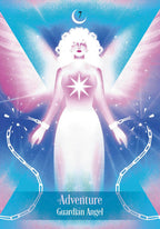 Card featuring a Guardian Angel with wings and a star emblem, labeled 'Adventure Guardian Angel'.