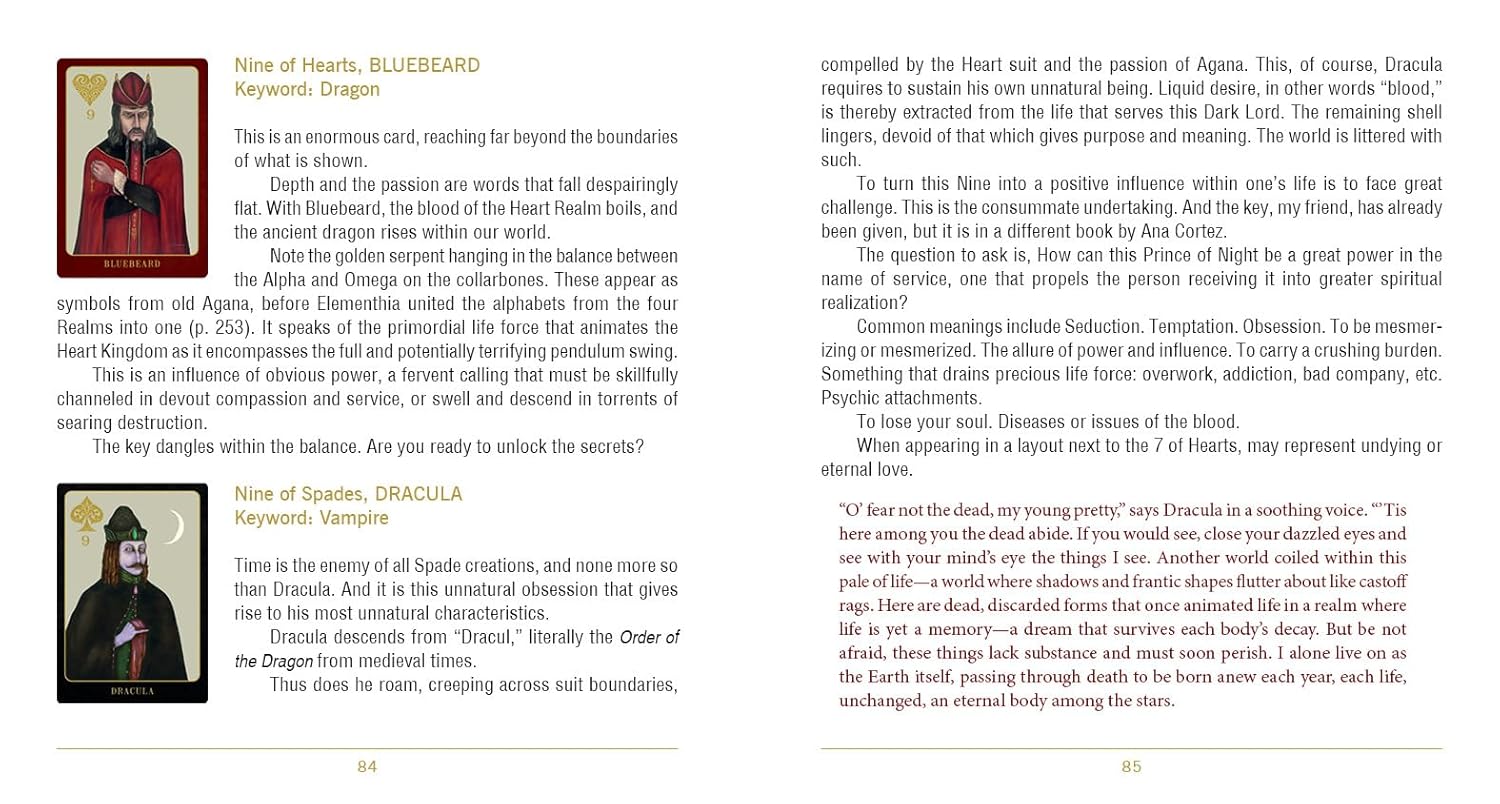 Text and images of a character in a book or document format