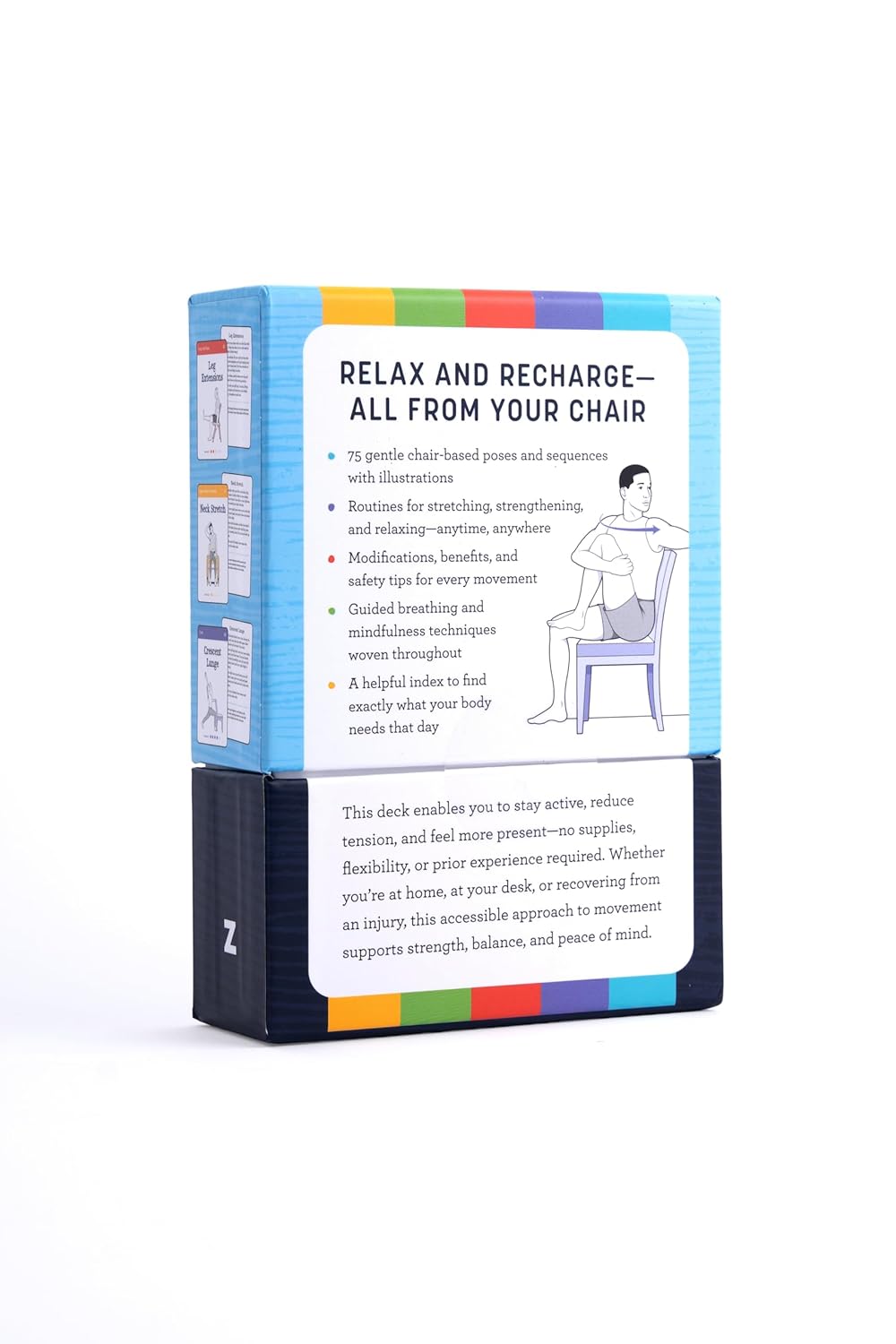 Cardboard box with text and illustrations on a white background