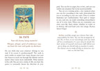 A printed card or booklet page with the title '26. FATE' at the top, featuring a tarot-style card illustration on the left and blocks of explanatory text on the right.