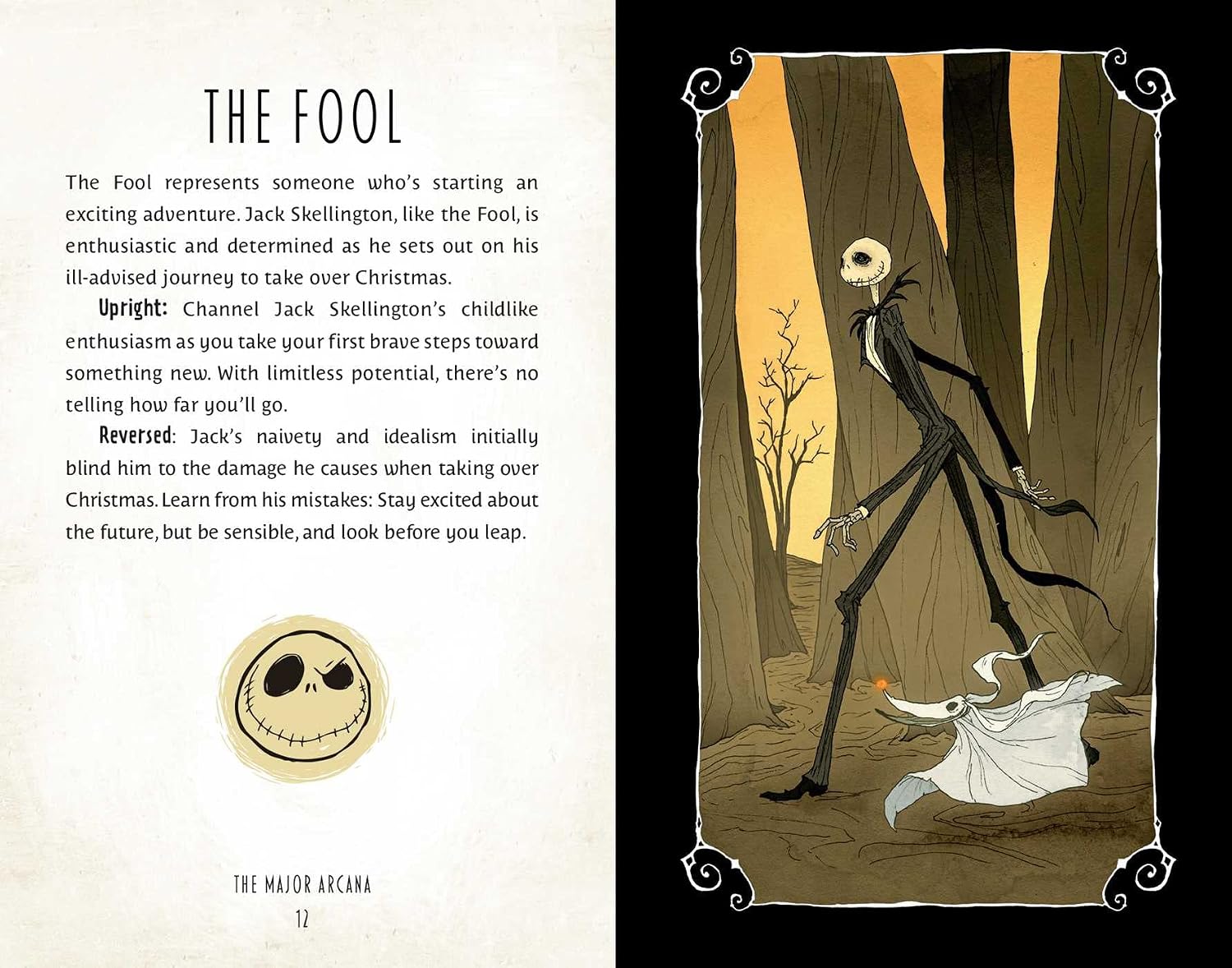 Illustration of Jack Skellington from 'The Nightmare Before Christmas' with text on the left.