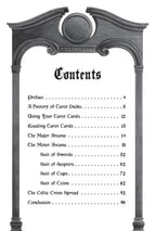 Contents page of a book or manual with black text on a white background