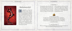 Illustration of a salamander from 'The Book of Shadows' with text on a white background.