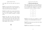 Instructions for using Angelic Vibrations Oracle cards with relationship spread on a white background