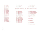 Table of contents for a book or document with red text on a white background