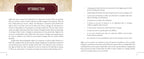 Book page with text and decorative elements on a beige background