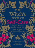 Book cover of 'The Witch's Book of Self-Care' with decorative elements on a blue background.
