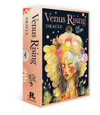 Venus Rising Oracle card box with artistic design and text