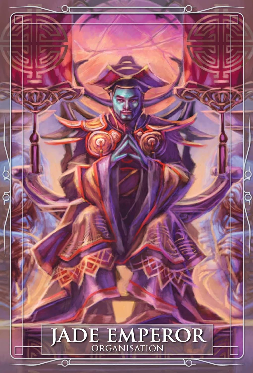 Card featuring a character titled 'Jade Emperor' with intricate design and text.