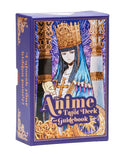 Anime Tarot Deck packaging with a character illustration on a white background