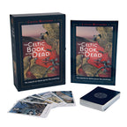 The Celtic Book of the Dead with cards and packaging on a white background