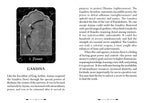 Gandiva weapon illustration with descriptive text on a book page layout.