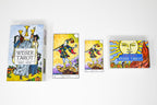 Weiser Tarot book with tarot card illustrations on a white background