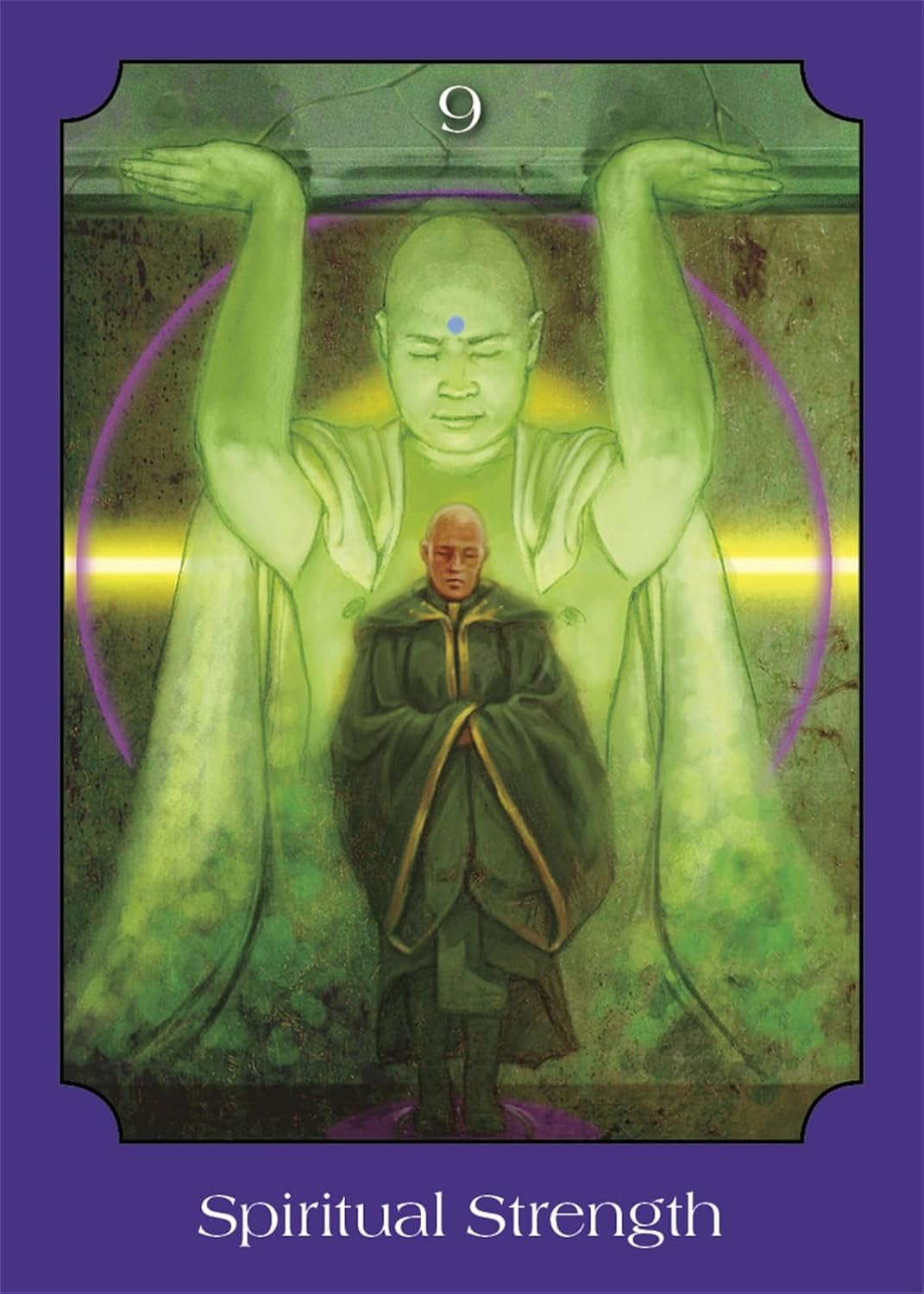 Card titled 'Spiritual Strength' featuring a figure with outstretched arms and another figure in the background.