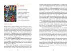 Page from a book or magazine with text and illustrations, including a colorful skeleton and text about 'Death'.