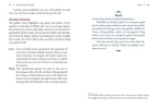 A page from a book or booklet showing English text with headings such as 'Interpreting the Details,' 'Divinatory Meaning,' 'Love,' and 'Work,' plus a small 'Ritual' logo at the top right. The page is mostly white with black text and a few small blue graphic accents.