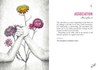Illustration of two hands clasping with flowers, accompanied by text on a white background.