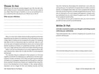 Page from a workbook titled 'Think It Out' with reflective questions and space for writing responses.