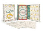The Coloring Tarot book and cards on a white background