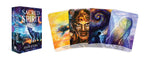 Sacred Spirit Oracle card set with colorful cards and packaging.