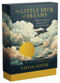Book cover of 'The Little Deck of Dreams' by Tzivia Gover with cloud and sun design.