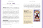 Page from a book or magazine featuring tarot card information and artwork.