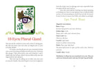 Card with an eye illustration and text about the pineal gland on a white background