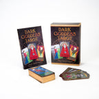 Dark Goddess Tarot set with tarot cards and box on a white background