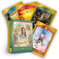 Akashic Tarot cards and book on a white background