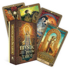 Mystic Psyche Tarot cards with ornate designs and a box on a white background