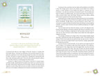 Card with a tree illustration and text on a light blue background