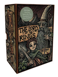 Tartan Deck box for 'The Lord of the Rings' with illustrations and text on a white background