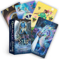 Galactic Star Tarot cards with colorful illustrations and packaging on a white background