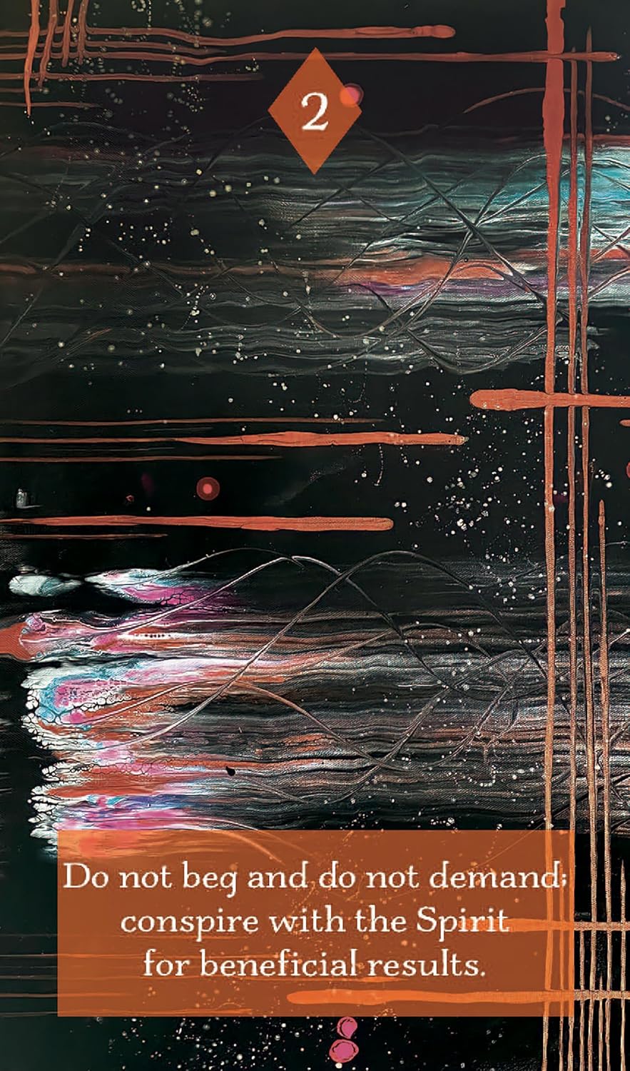 Abstract design with text on a black background