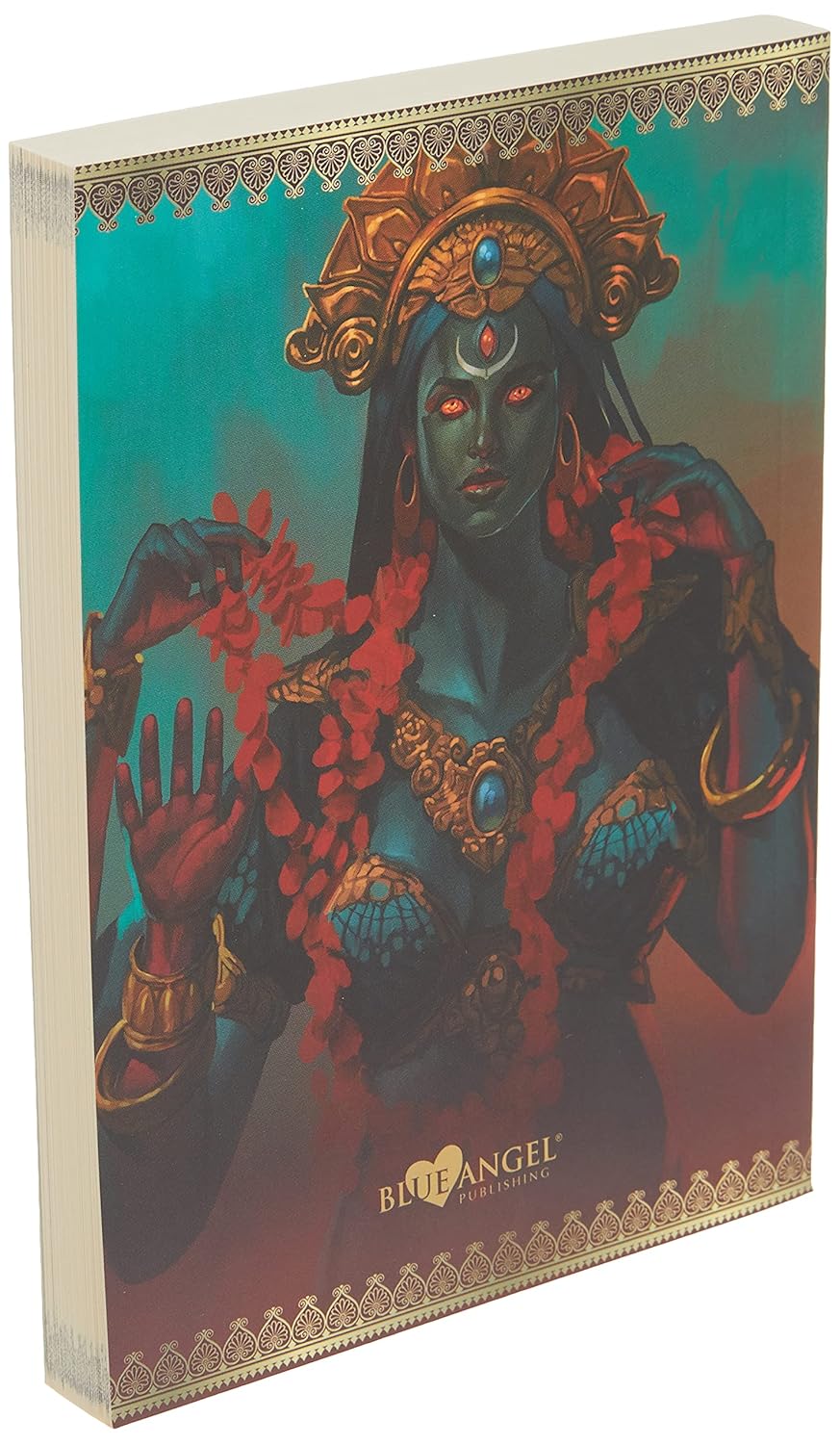 Product packaging with a fantasy-themed design featuring a character in ornate attire.