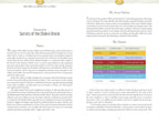 Page from a book or manual titled 'Secrets of the Chakra Oracle' with text and a color chart.
