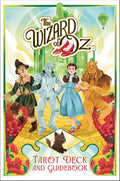 Cover of 'The Wizard of Oz' tarot deck and guidebook featuring characters on a yellow brick road.