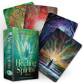 Healing Spirits Oracle cards by Gordon Smith with colorful artwork on a white background