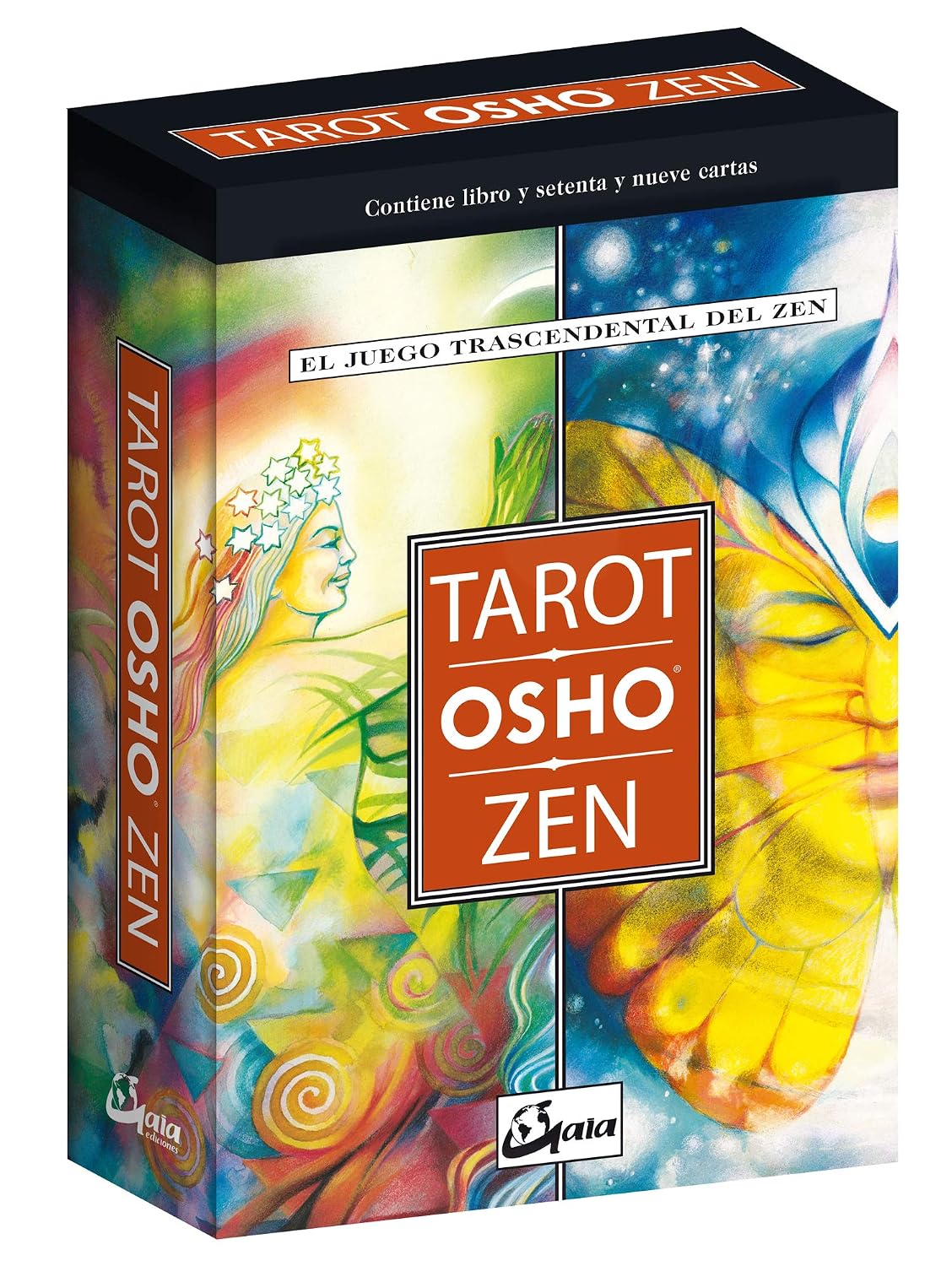 Tarot Osho Zen packaging with colorful design and text