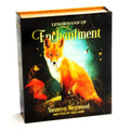 Book titled 'Lenormand of Enchantment' with a fox illustration on the cover
