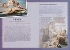 Venus statue with text and images on a vision board theme