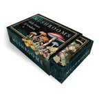 Card game box titled 'Mushrooms' with mushroom illustrations on a white background