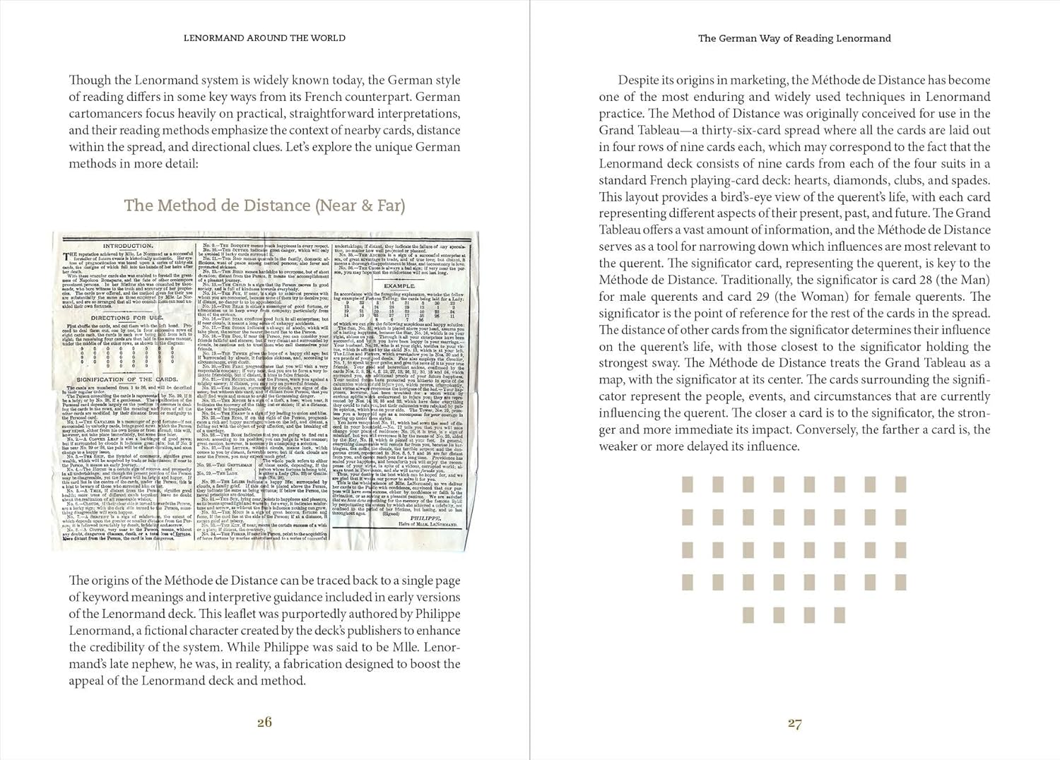 Page from a book or document with text and tables on a white background