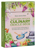 Kitchen Witch's Culinary Oracle Deck packaging with colorful design and text.