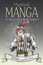 Book cover of 'Mystical Manga Guidebook' featuring an illustrated character with a staff.