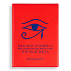 Red Oracle Deck packaging with blue eye symbol and text on a white background